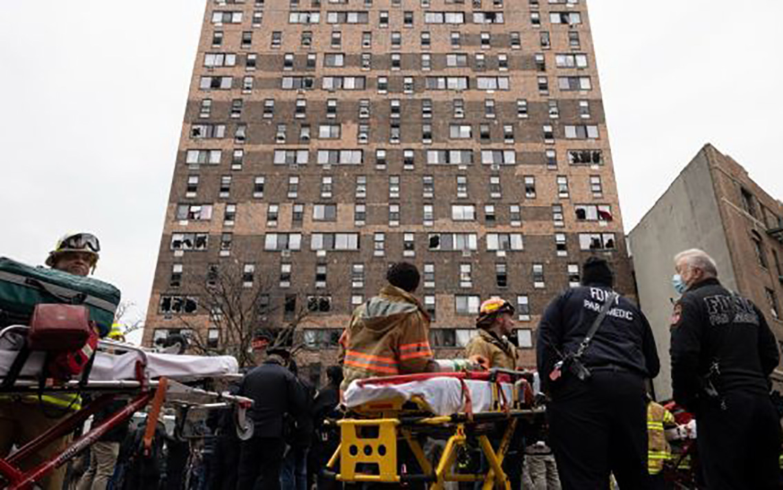 Estufa eléctrica, probable causa del incendio en NY que dejó 19 muertos