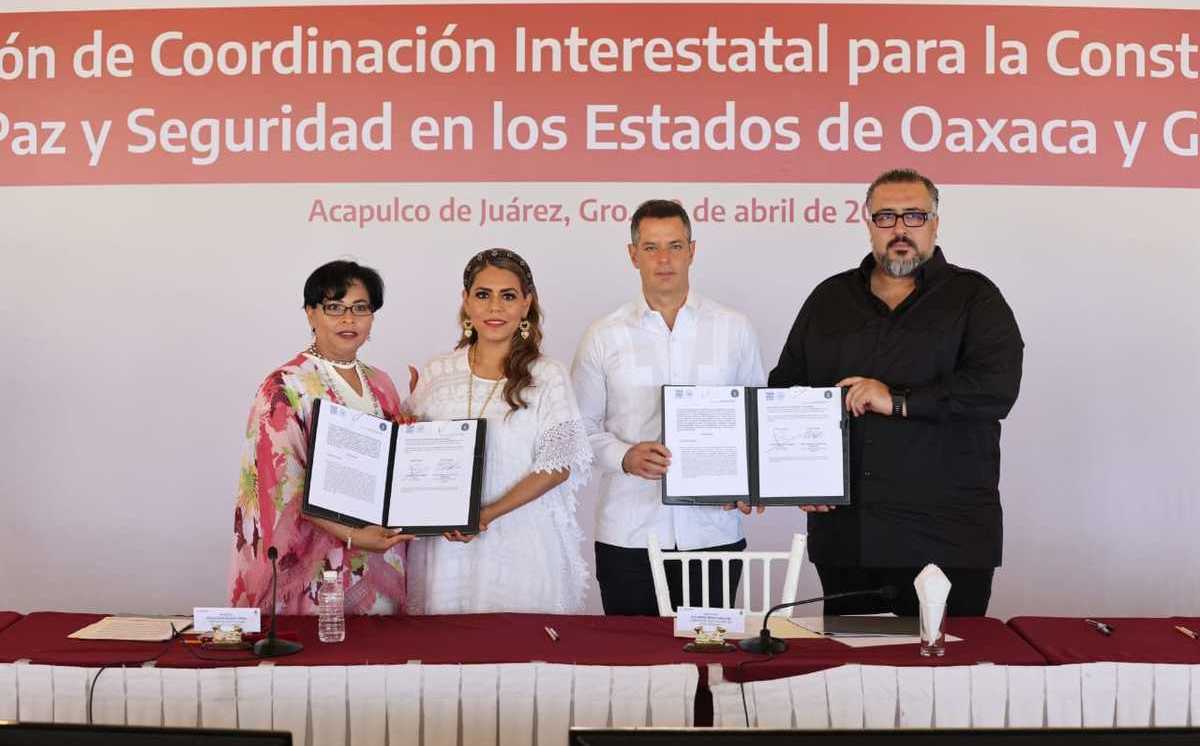 ▶ Oaxaca y Guerrero suscriben convenio de colaboración en materia de seguridad