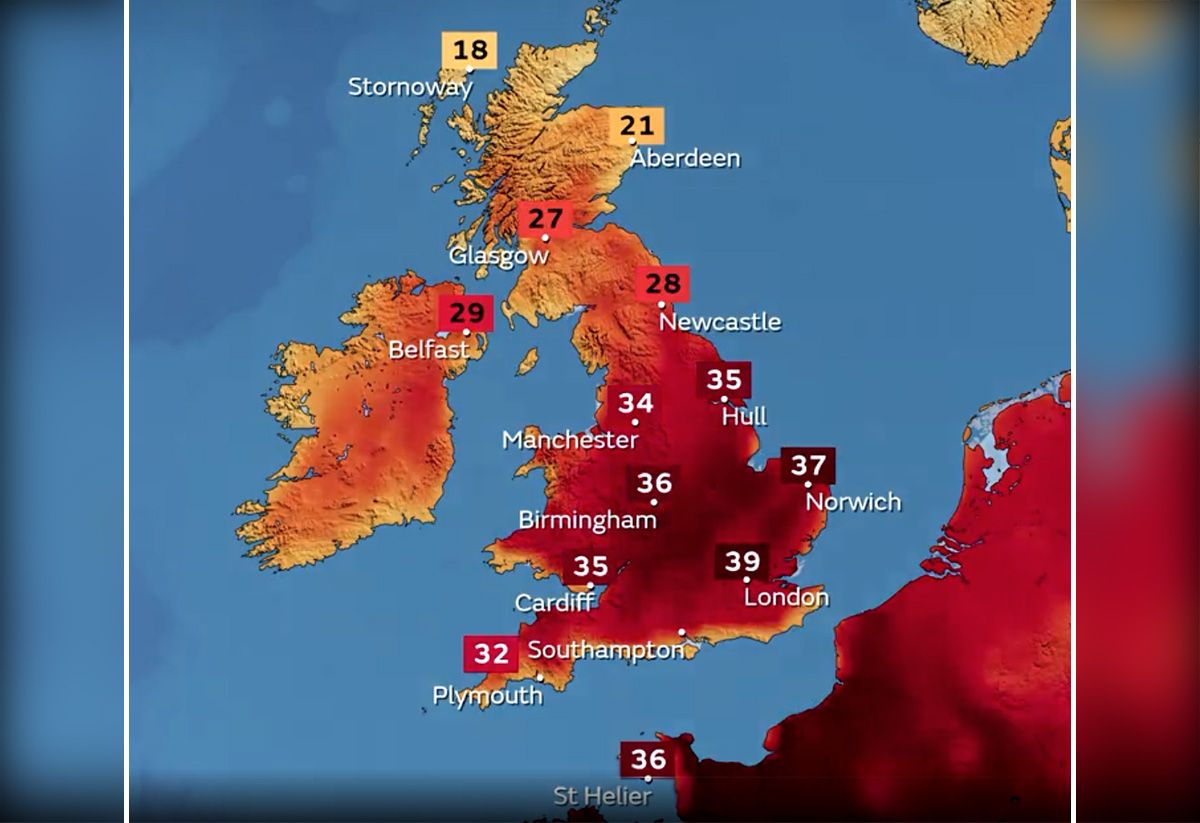 Ola de calor en Europa: Reino Unido declara alerta roja y en España van 84 muertos