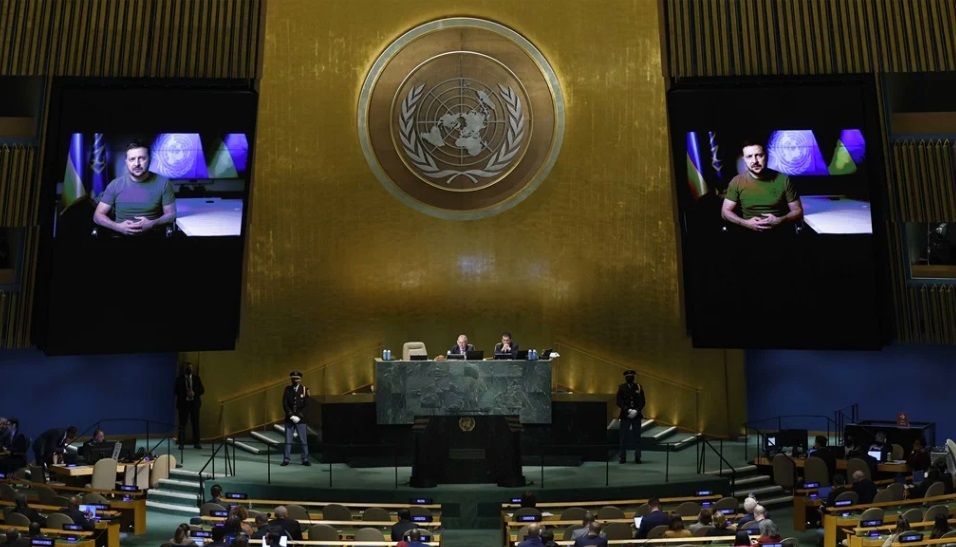 Zelensky ante la ONU: “se ha cometido un crimen contra Ucrania y exigimos castigo justo”