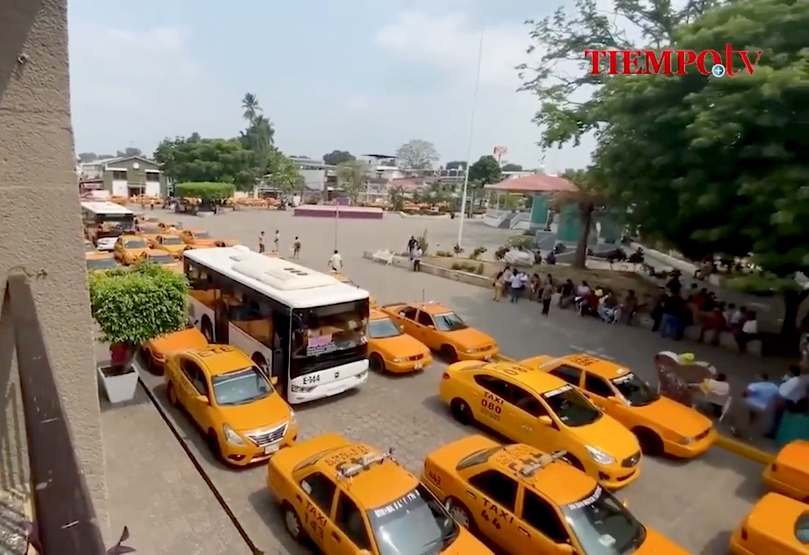 Paran taxistas y transporte urbano en Tuxtepec; miles de usuarios afectados ▶