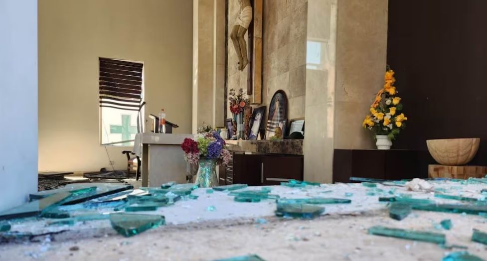 Profanan capilla familiar de Dámaso López alias “El Licenciado”; así quedó tras ser vandalizada