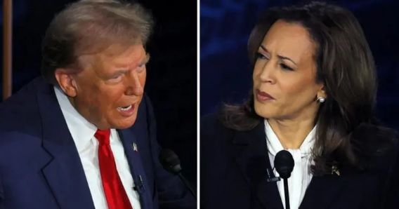 Trump pierde los estribos en debate con Kamala Harris