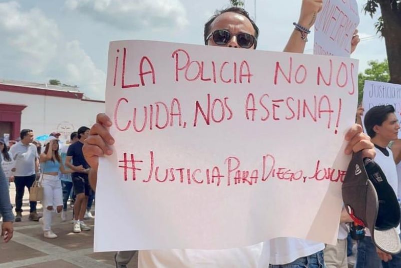 Justicia para Diego y destitución de edil de Santa Lucía del Camino, exigen en marcha