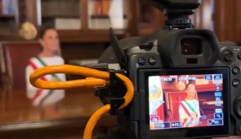 Claudia Sheinbaum revela la foto oficial presidencial; así fue el detrás de cámaras