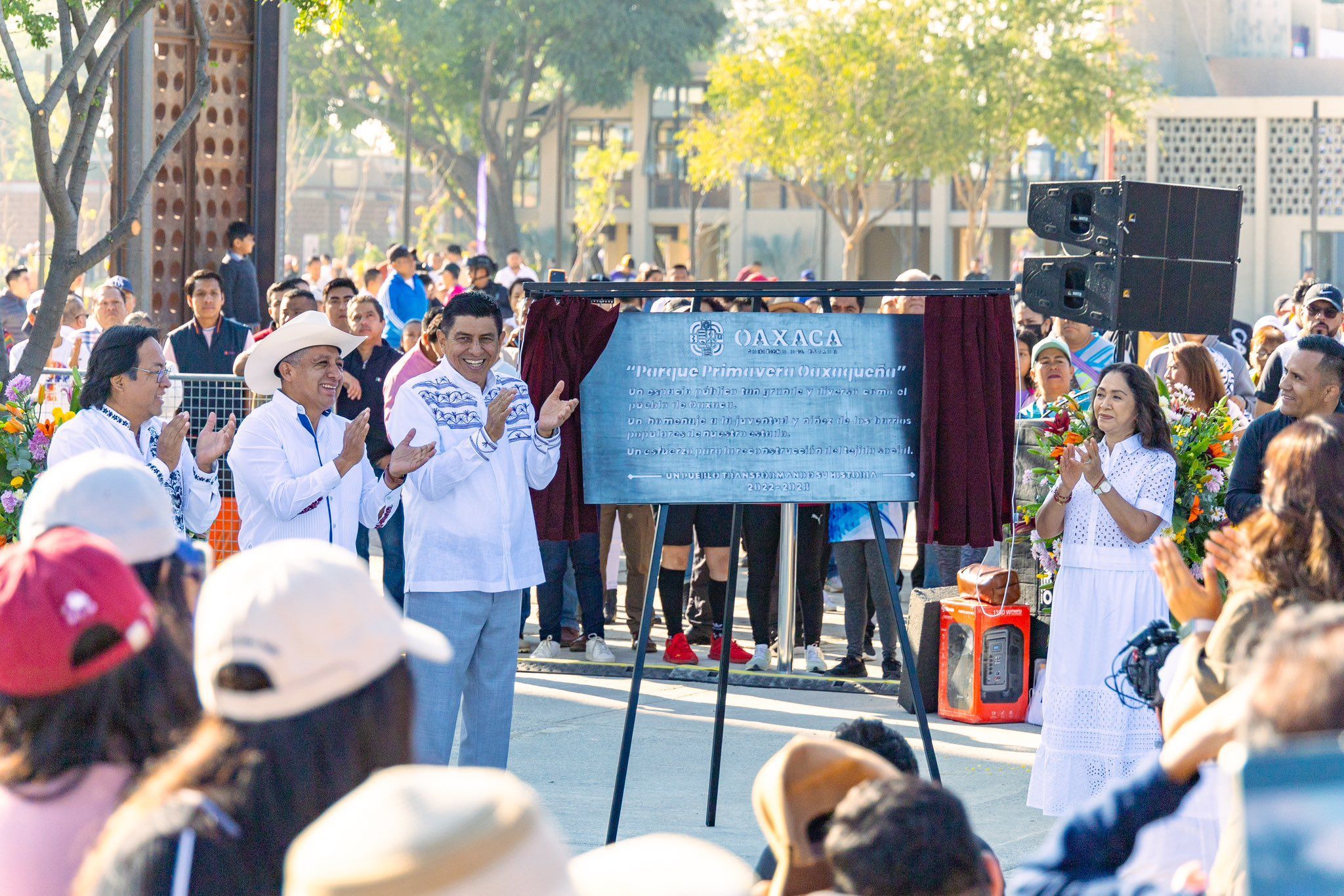 Inaugura Salomón Jara el Parque Primavera, proyecto construido en terrenos expropiados a particulares; litigio, vigente