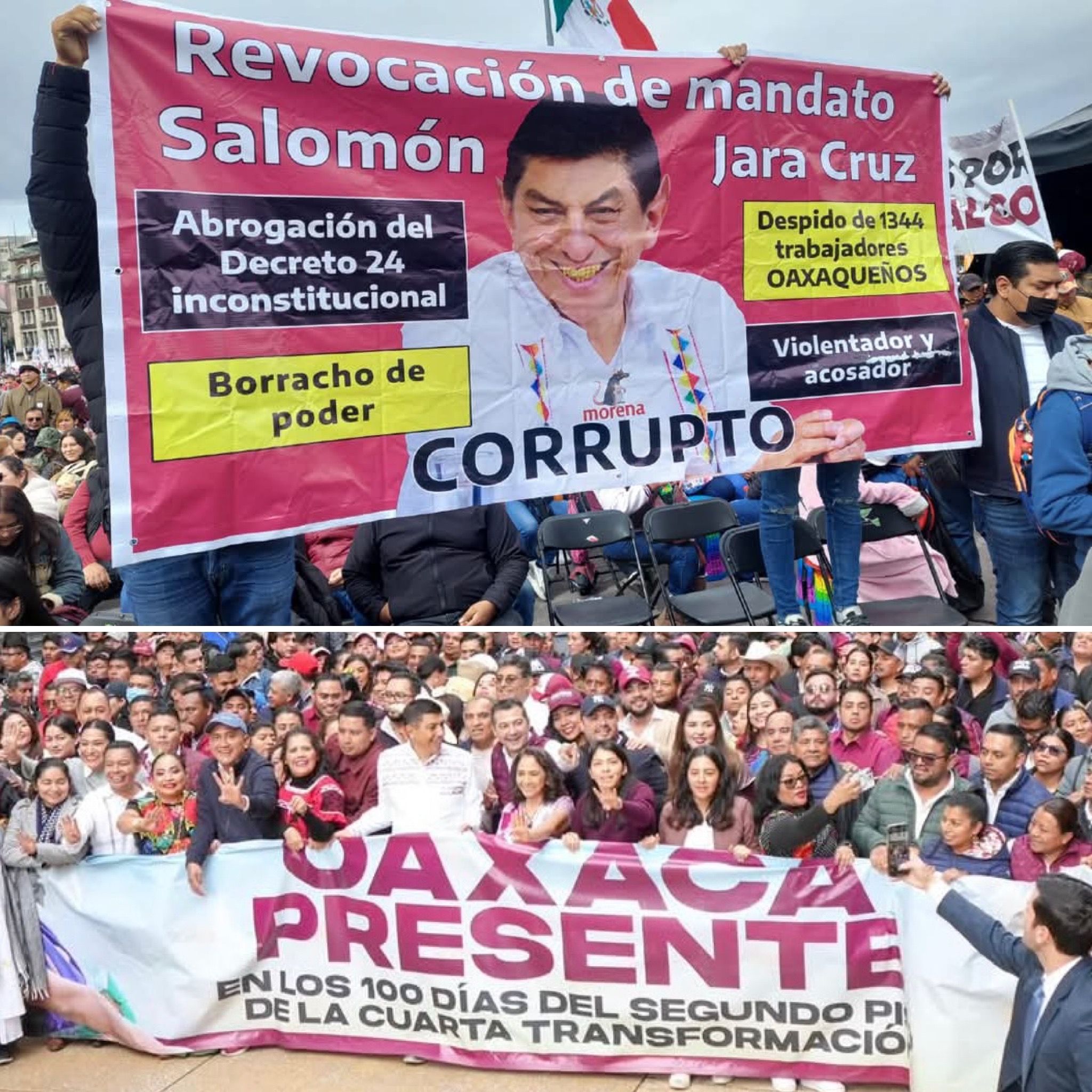 Contraste en Oaxaca: gobierno de Jara, sin recursos para invertir en salud, pero despilfarra en acarreos políticos Contraste en Oaxaca: gobierno de Jara, sin recursos para invertir en salud, pero despilfarra en acarreos políticos