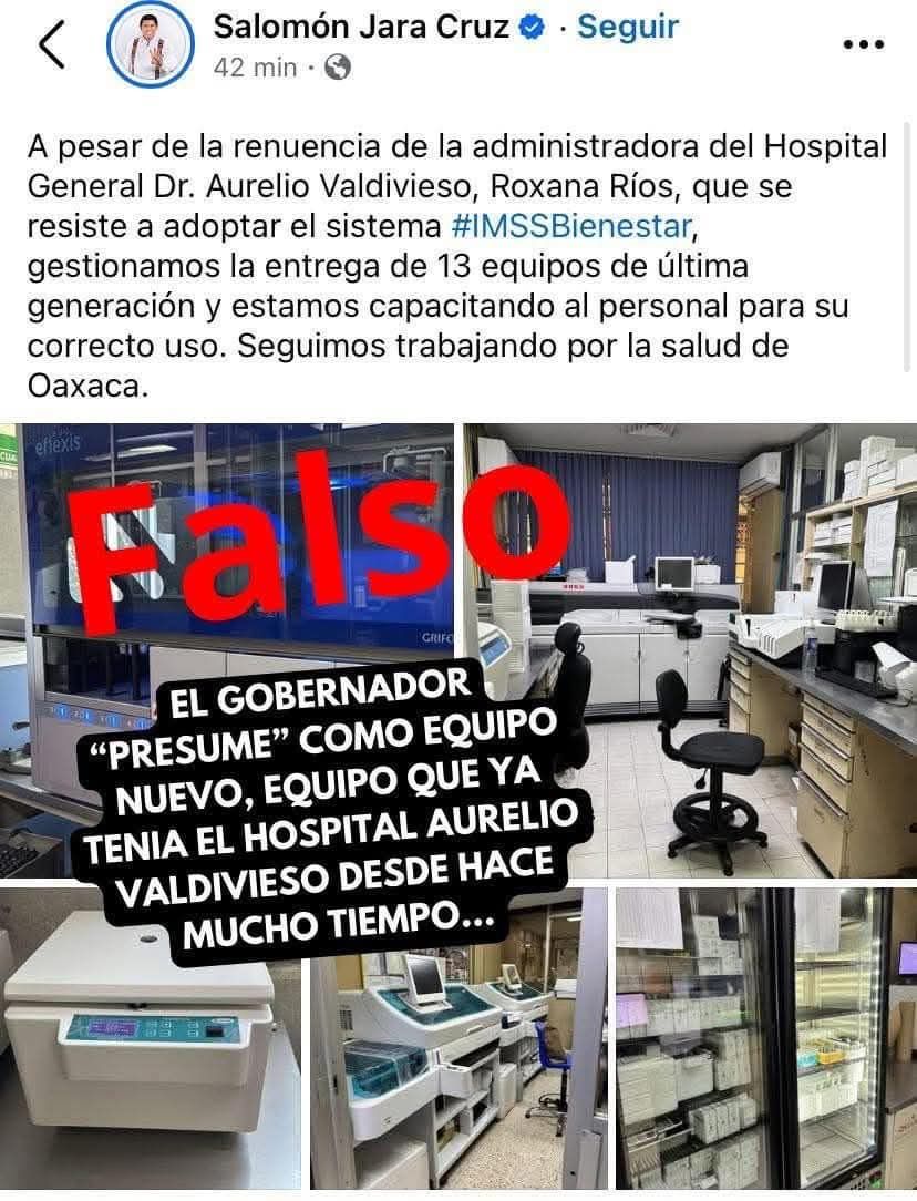 Jara anuncia entrega de equipos al Hospital Civil «Aurelio Valdivieso», pero los trabajadores lo desmienten en redes