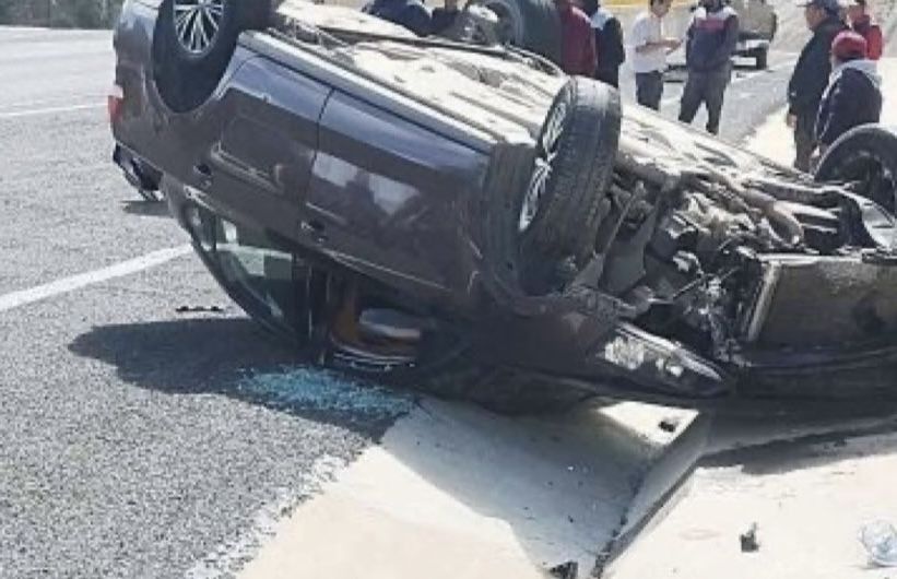Guardia Nacional reporta el primer accidente en la supercarretera Mitla-Tehuantepec; no se reportan fallecidos