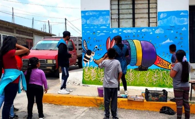 Con Festival de Murales en Ñuú Kava conmemoran Día de la Lengua Materna en la Mixteca Con Festival de Murales en Ñuú Kava conmemoran Día de la Lengua Materna en la Mixteca