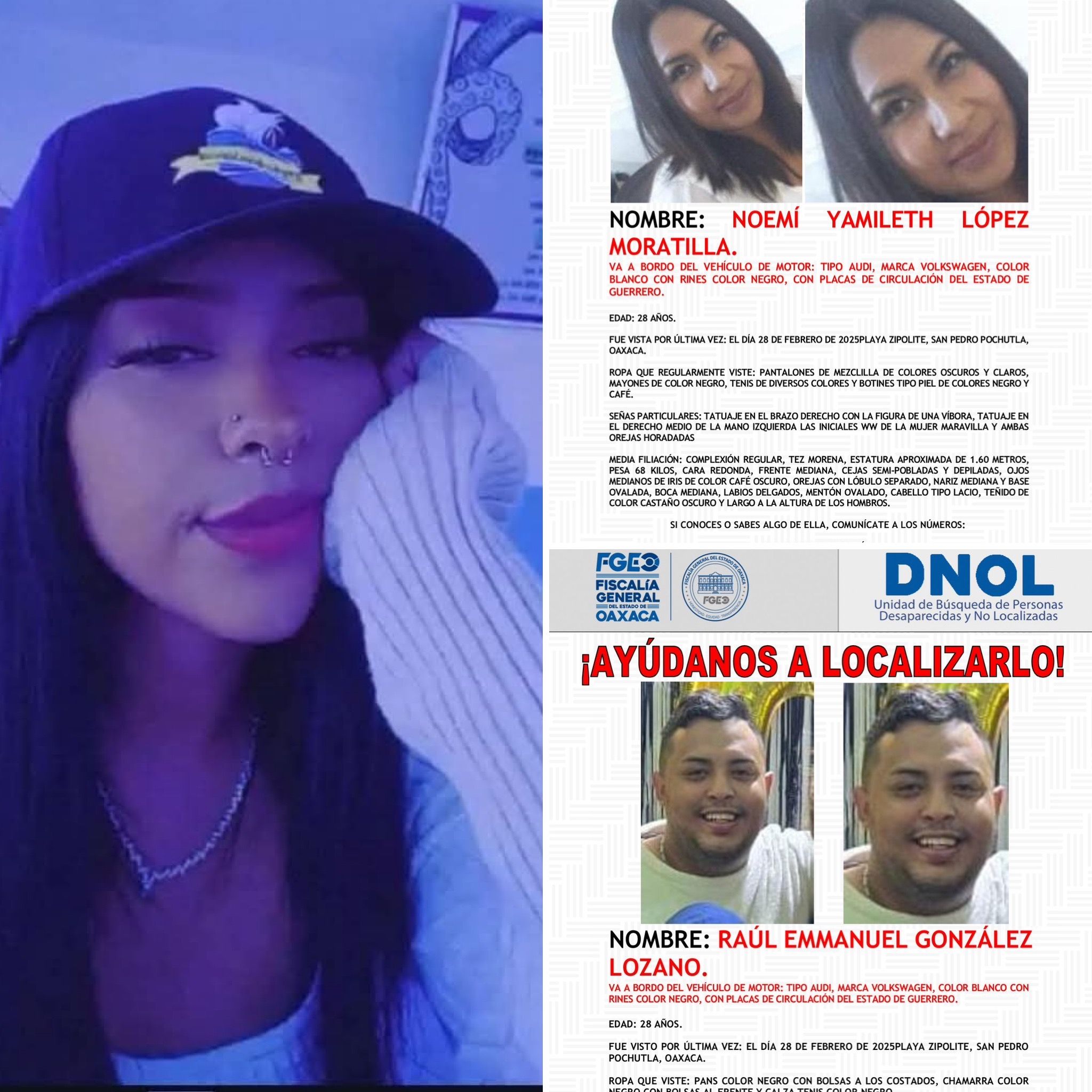 Secuestran a pareja en Zipolite, en la Costa de Oaxaca; reportan 3 desaparecidos más en el mes de febrero