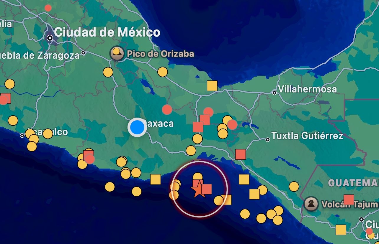 Oaxaca, sin daños por los sismos de la madrugada; el más fuerte ocurrió en Salina Cruz, de 5.4 grados