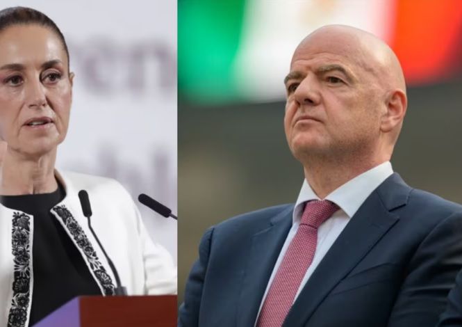 Sheinbaum revela próxima reunión con Gianni Infantino, presidente de la FIFA, por el Mundial de 2026