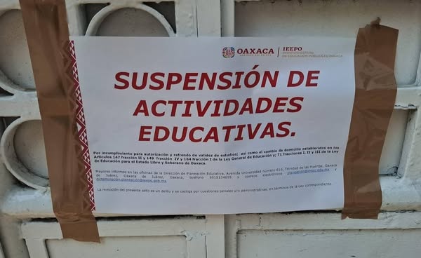 Clausuran colegio en Oaxaca tras accidente escolar que dejó a niños con quemaduras; operaba sin permiso Clausuran colegio en Oaxaca tras accidente escolar que dejó a niños con quemaduras; operaba sin permiso