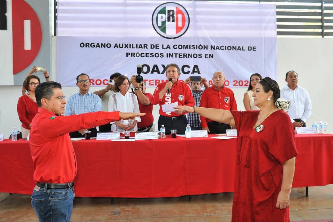 Entre sombras y reproches, Carmelita Ricárdez Vela se impone por cuarta vez al frente del PRI Oaxaca