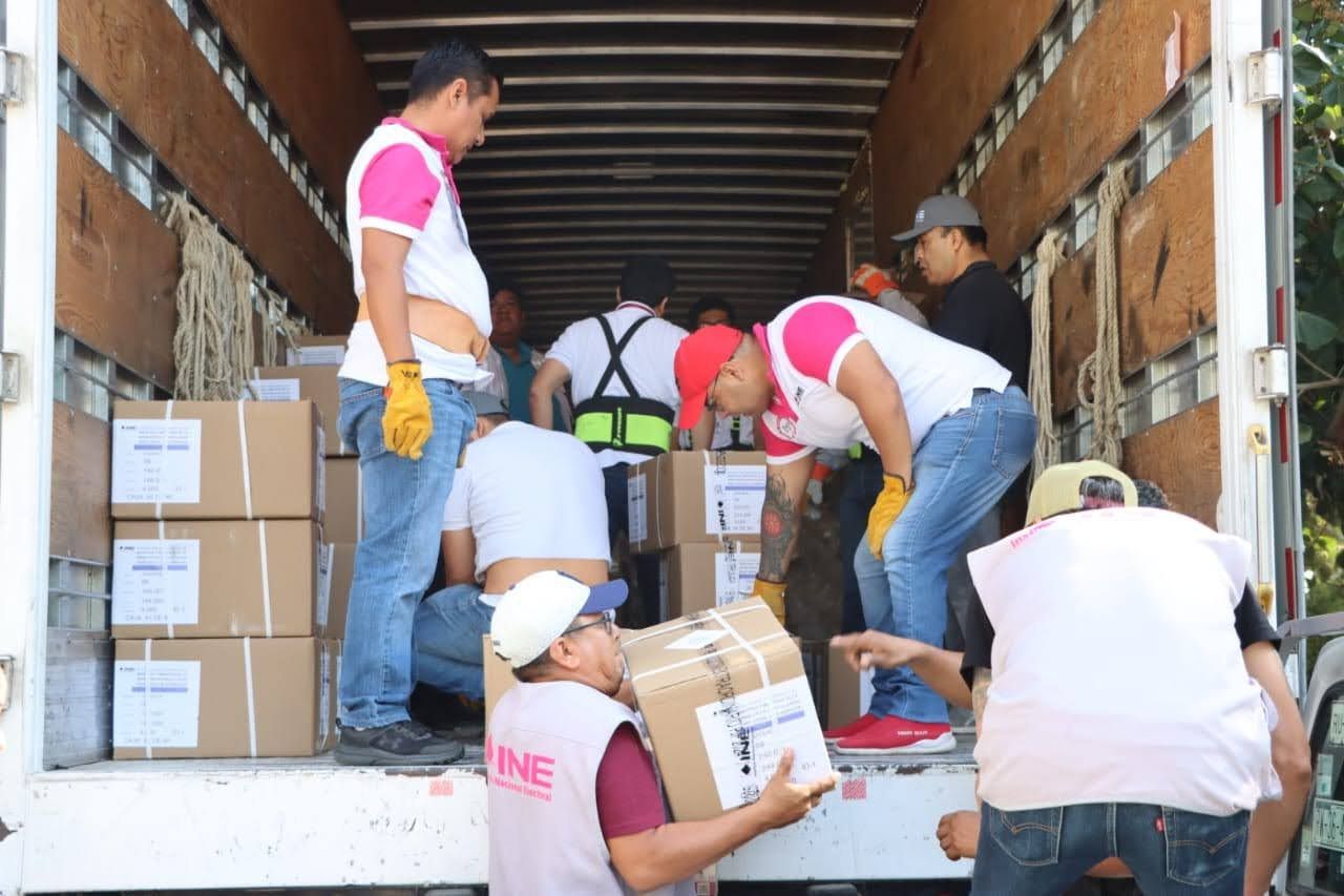 INE Oaxaca recibe casi 19 millones de boletas para inédita elección judicial del 1 de junio