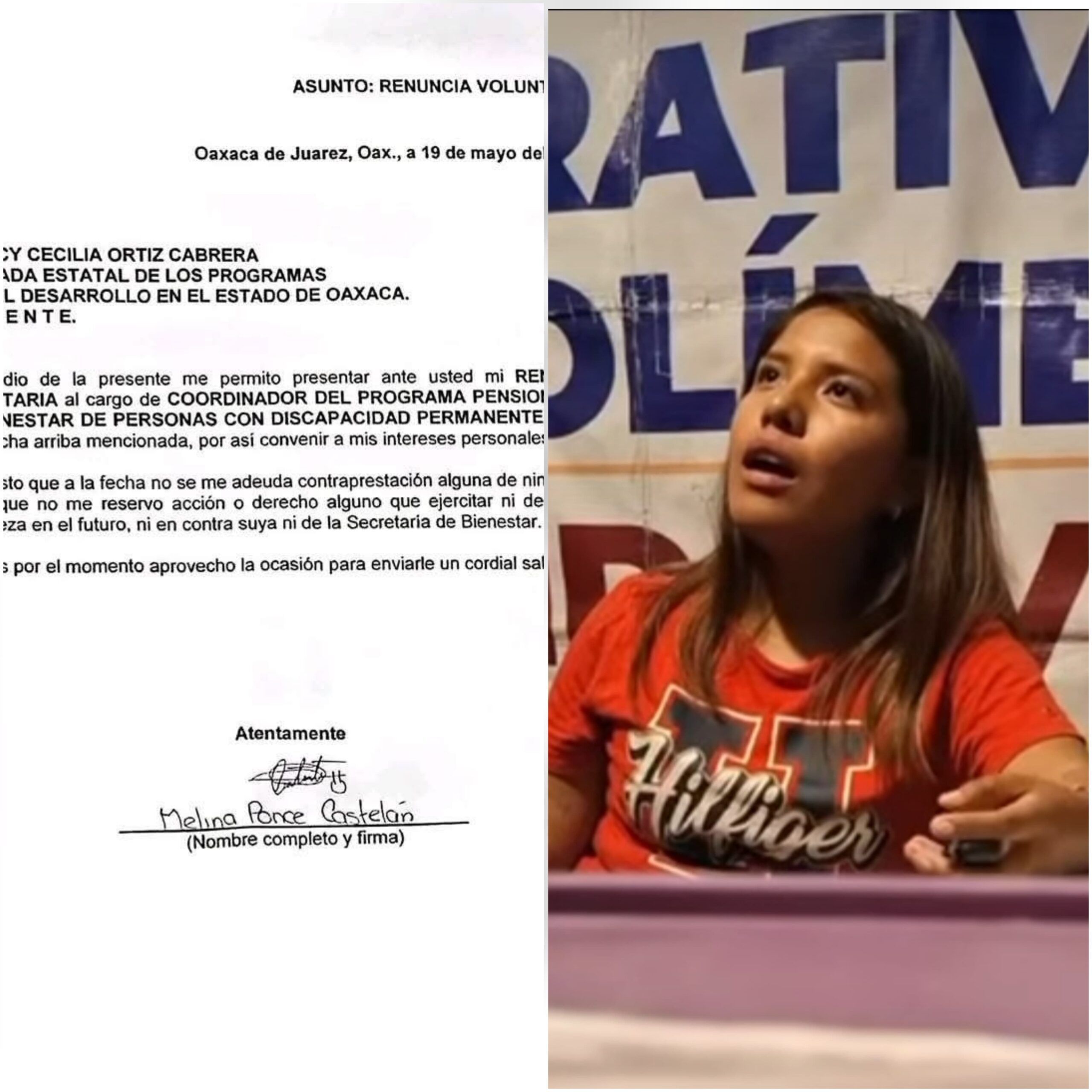 Destituyen a funcionaria de Bienestar en Oaxaca tras ser detenida en estado de ebriedad
