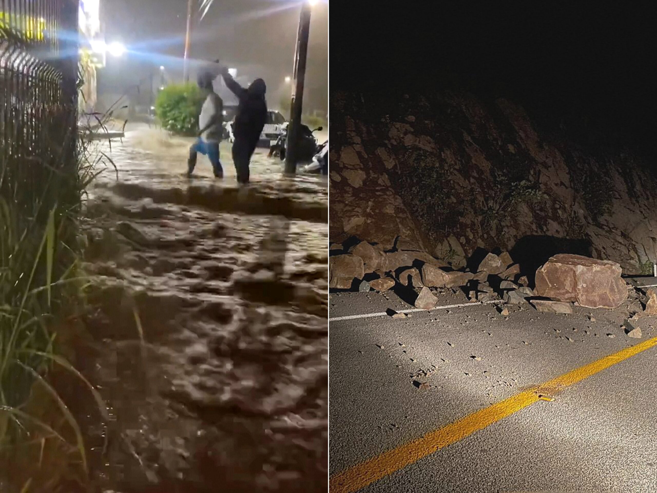 Lluvias provocan deslaves, inundaciones y apagones en Oaxaca