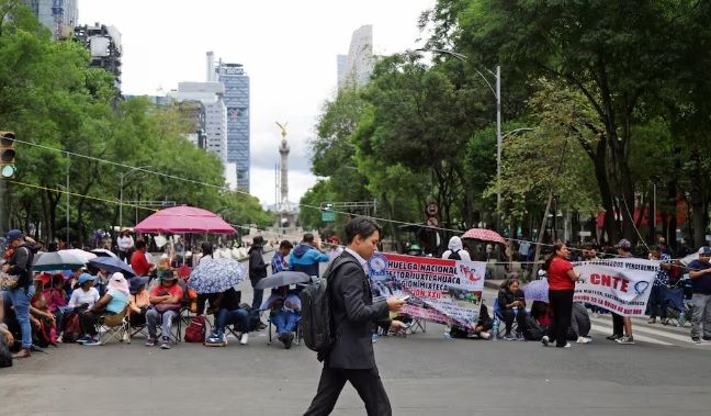 Plantón de la CNTE deja pérdidas millonarias; Canaco CdMx reporta 122 mdp en afectaciones