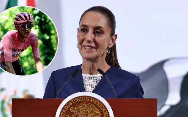 Sheinbaum felicita, envía porras y buenas vibras a Isaac del Toro; ciclista mexicano lidera el Giro de Italia