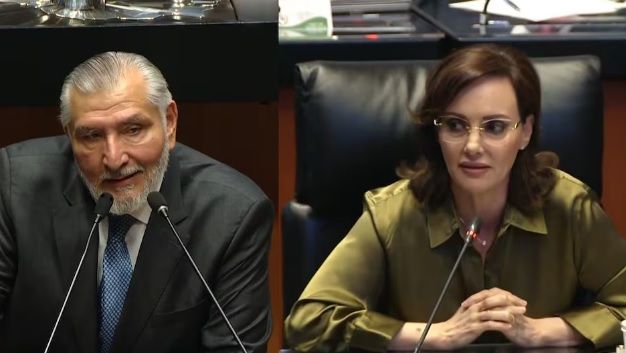 Adán Augusto y Lilly Téllez discuten en el Senado; intercambian dichos desde «huachicoleo fiscal» y la «loca del pueblo»