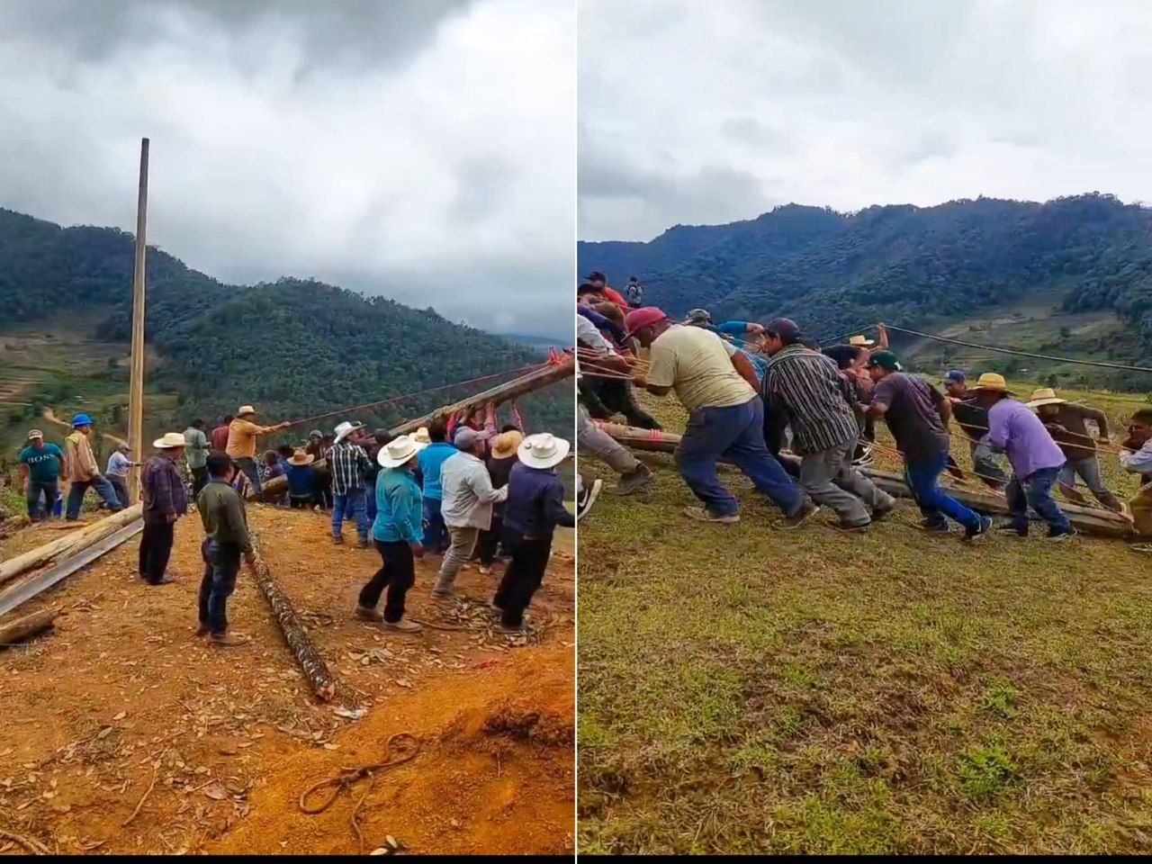 Comunidad de Coicoyán de las Flores restaura alumbrado público con esfuerzo colectivo de 200 hombres, Oaxaca Comunidad de Coicoyán de las Flores restaura alumbrado público con esfuerzo colectivo de 200 hombres, Oaxaca