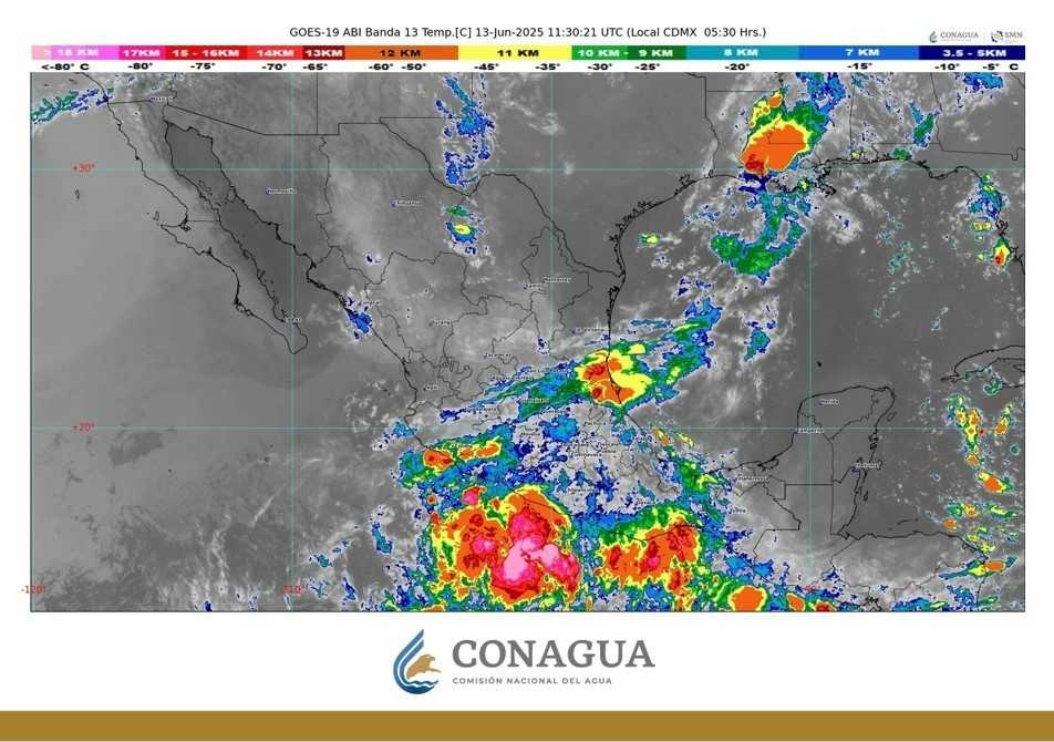 Alerta por lluvias intensas y vientos en Oaxaca por Ciclón Tropical Cuatro‑E