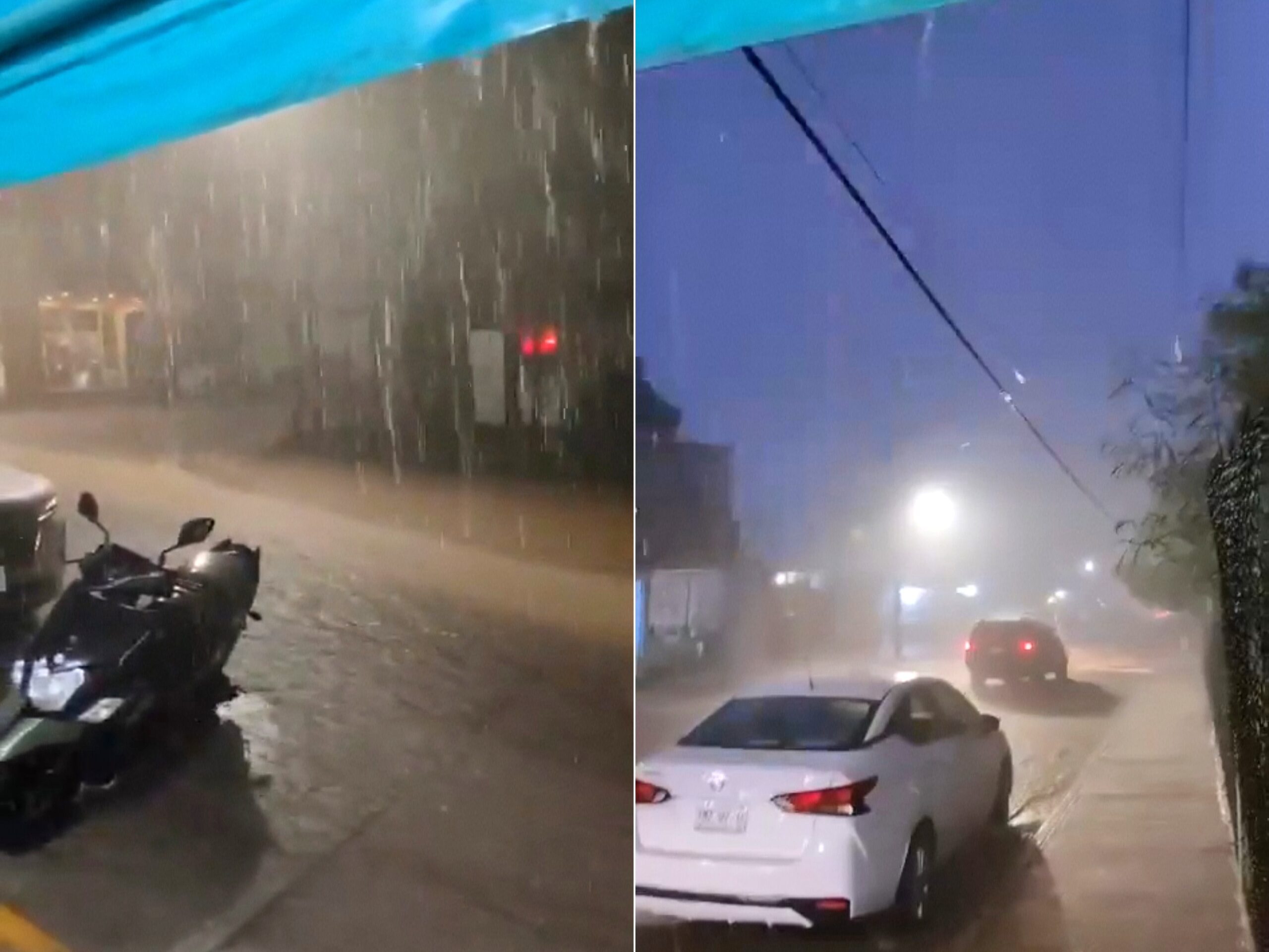 Tormenta causa apagones en varias colonias de Puerto Escondido, Oaxaca