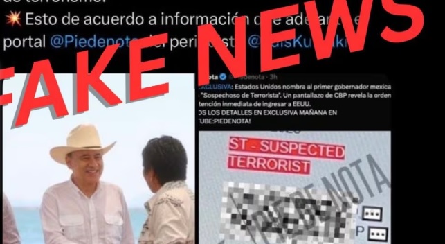 Niegan orden de captura de Durazo en EU; Comunicación Social de Sonora califica información como “fake news” sin sustento