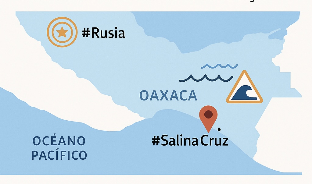 Tsunami impacta costas de Oaxaca tras sismo en Rusia; Protección Civil reporta oleaje elevado y sin daños