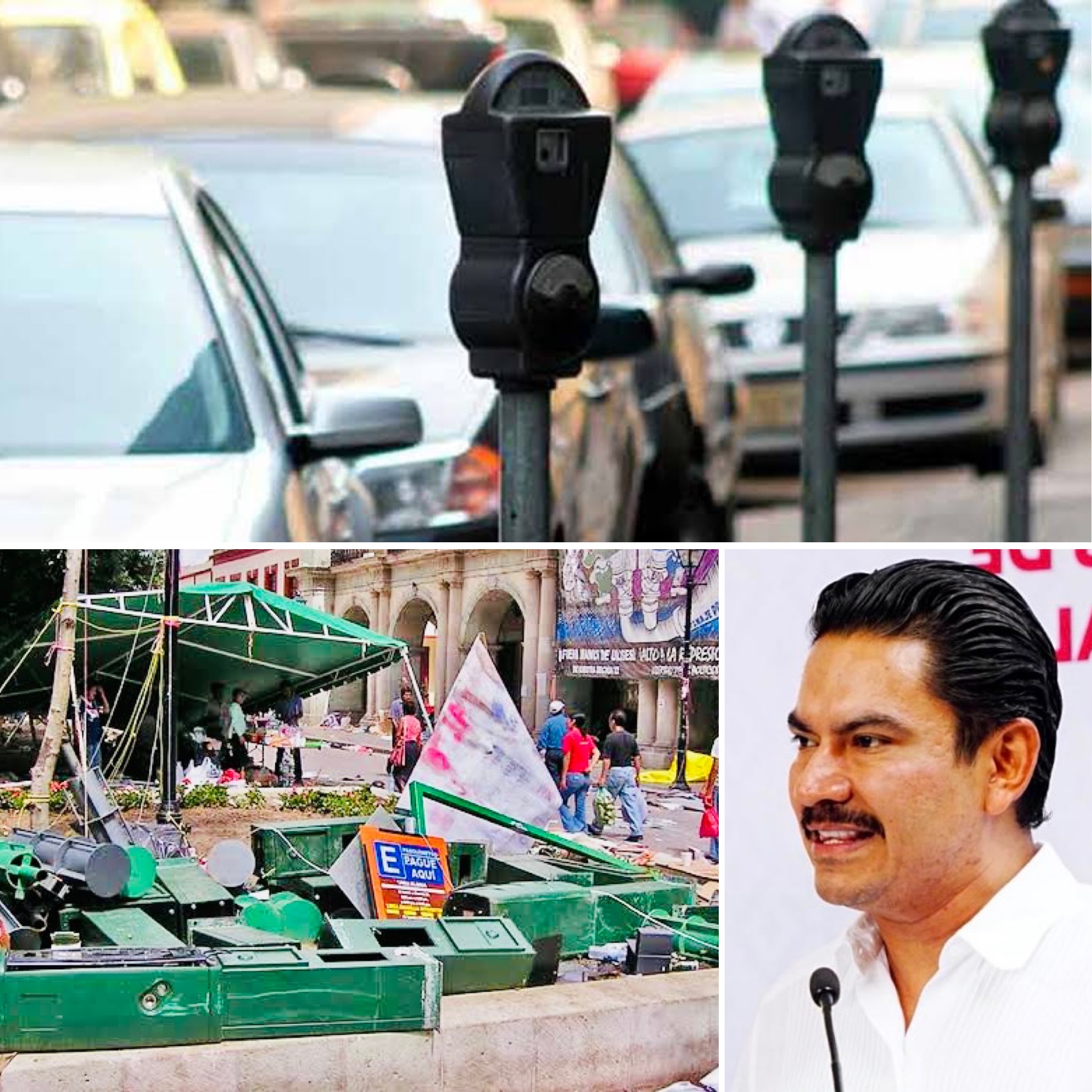 Otra vez la burra al trigo: Alcalde de Oaxaca capital pretende instalar parquímetros, pese a malas experiencias