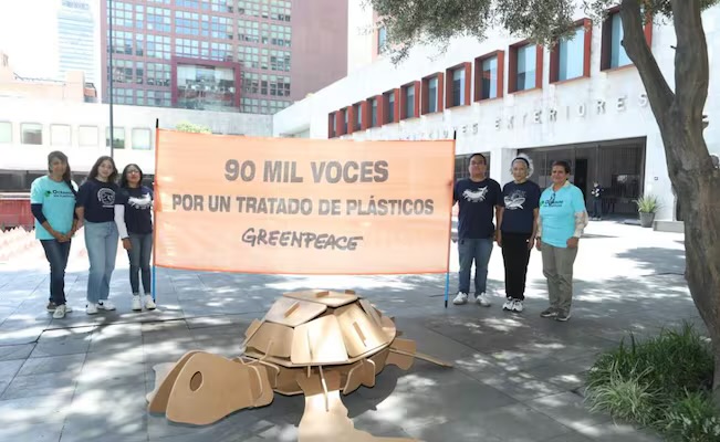 Greenpeace México urge al gobierno a fortalecer su compromiso con el Tratado Global de Plásticos