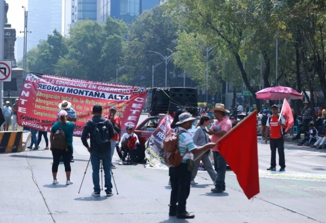 Marcha de la CNTE afecta vialidades en CdMx hoy, 3 de julio