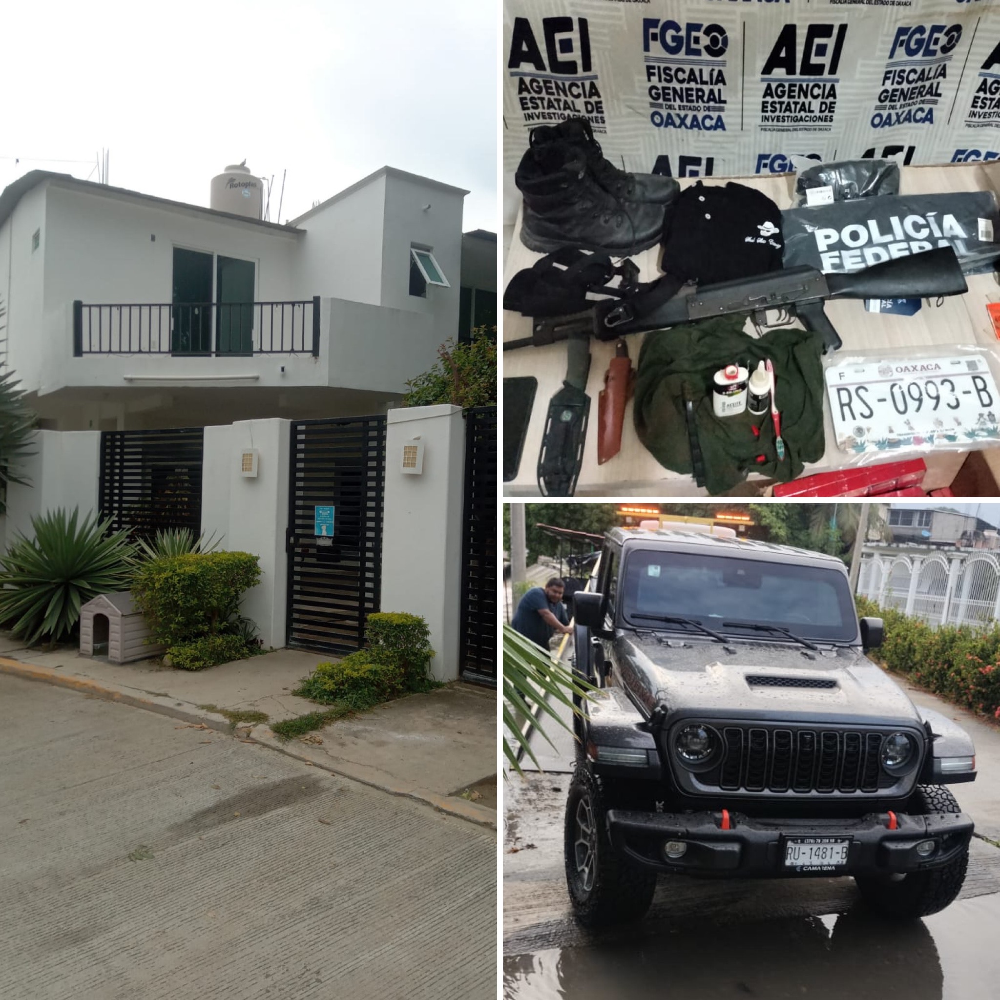 Fiscalía de #Oaxaca desmantela centro delictivo en Huatulco; asegura armas, droga y vehículos en operativo conjunto