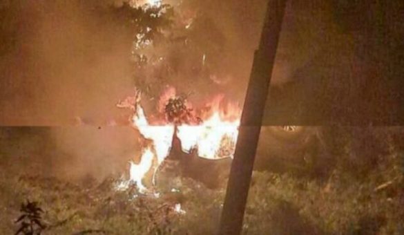 Agresión armada en Santo Domingo Ingenio, #Oaxaca, deja un saldo de dos vehículos incendiados y un cuerpo calcinado