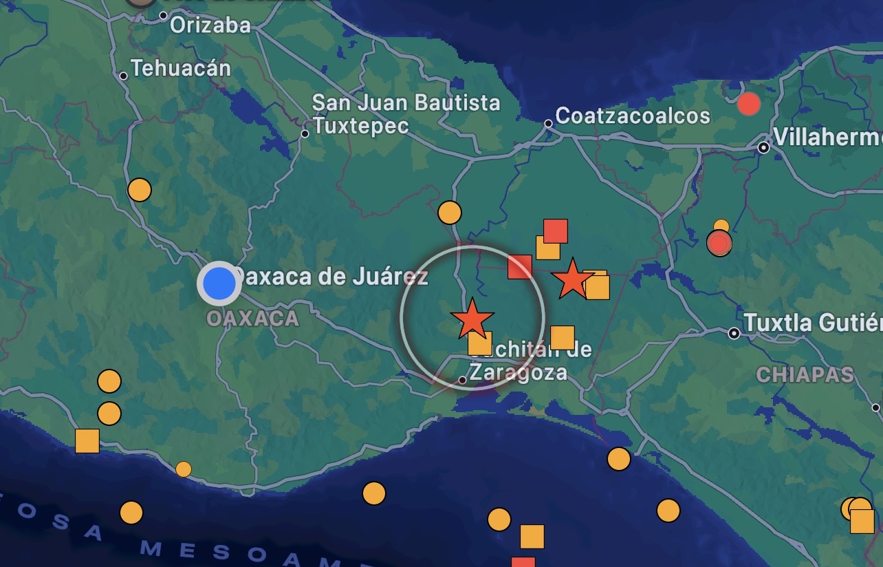 Sismo de 4.9 en Matías Romero, en el Istmo de Oaxaca, sin daños ni heridos, reportan autoridades municipales Sismo de 4.9 en Matías Romero, en el Istmo de Oaxaca, sin daños ni heridos, reportan autoridades municipales