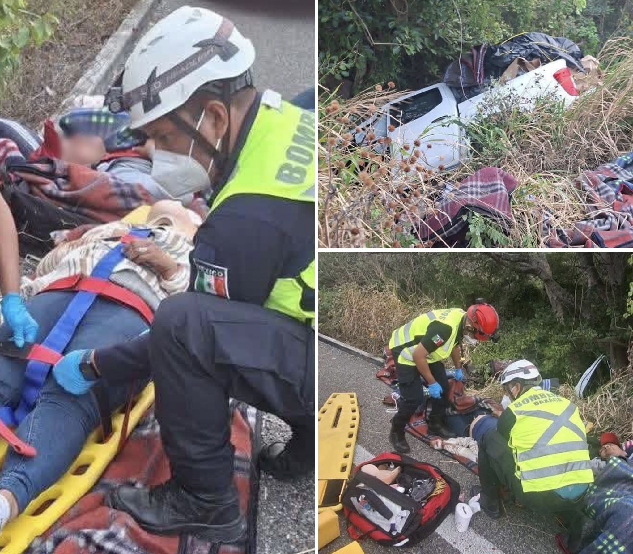 Accidente en Transístmica deja lesionados a presidenta del DIF de María Lombardo y su secretario particular