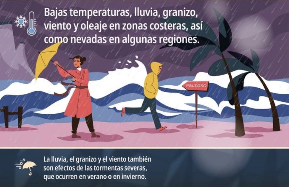 México enfrenta frío intenso en el norte y fuertes lluvias en el sur, durante Navidad, reporta el SMN