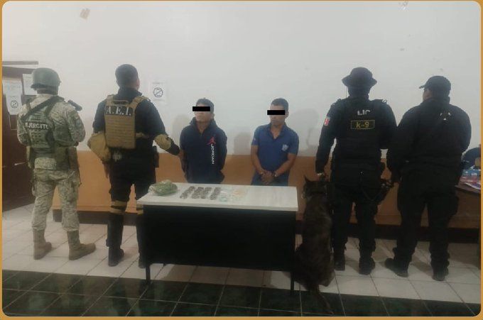 Aseguran armas y drogas en cateo en Mazatlán Villa de Flores, #Oaxaca; detienen a dos hombres