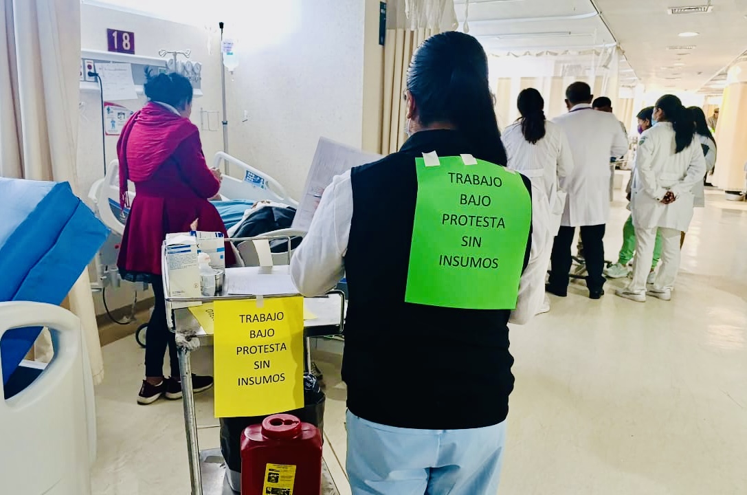 Personal médico y de enfermería del Hospital Presidente Juárez del ISSSTE #Oaxaca labora bajo protesta… ¡pero sin insumos!