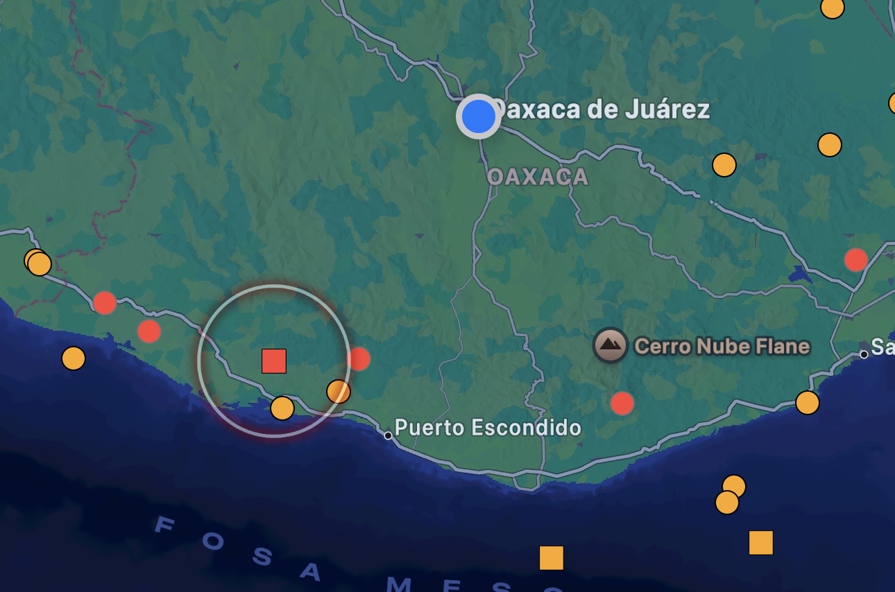 Servicio Sismológico Nacional reporta sismo de magnitud 4.1 en Río Grande, #Oaxaca, este domingo 7 de diciembre