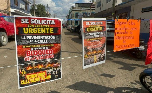 Vecinos bloquean Trujano y Dolores en Oaxaca capital; exigen repavimentación tras obras inconclusas Vecinos bloquean Trujano y Dolores en Oaxaca capital; exigen repavimentación tras obras inconclusas