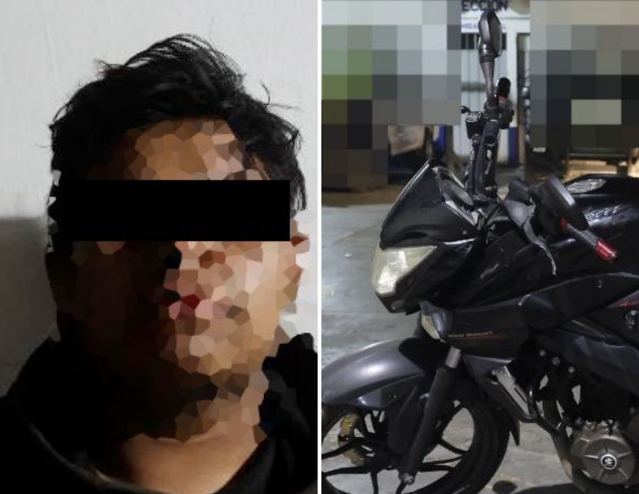 Policía Municipal asegura motocicleta robada y detienen a conductor en San Martín Mexicapan, en Oaxaca de Juárez
