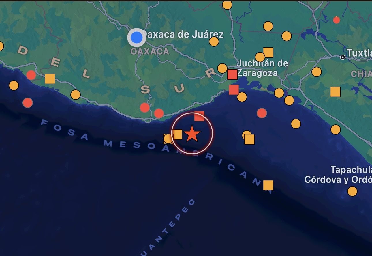 Sismo de magnitud 4.8 sacude la costa de #Oaxaca este sábado sin reportar daños ni víctimas