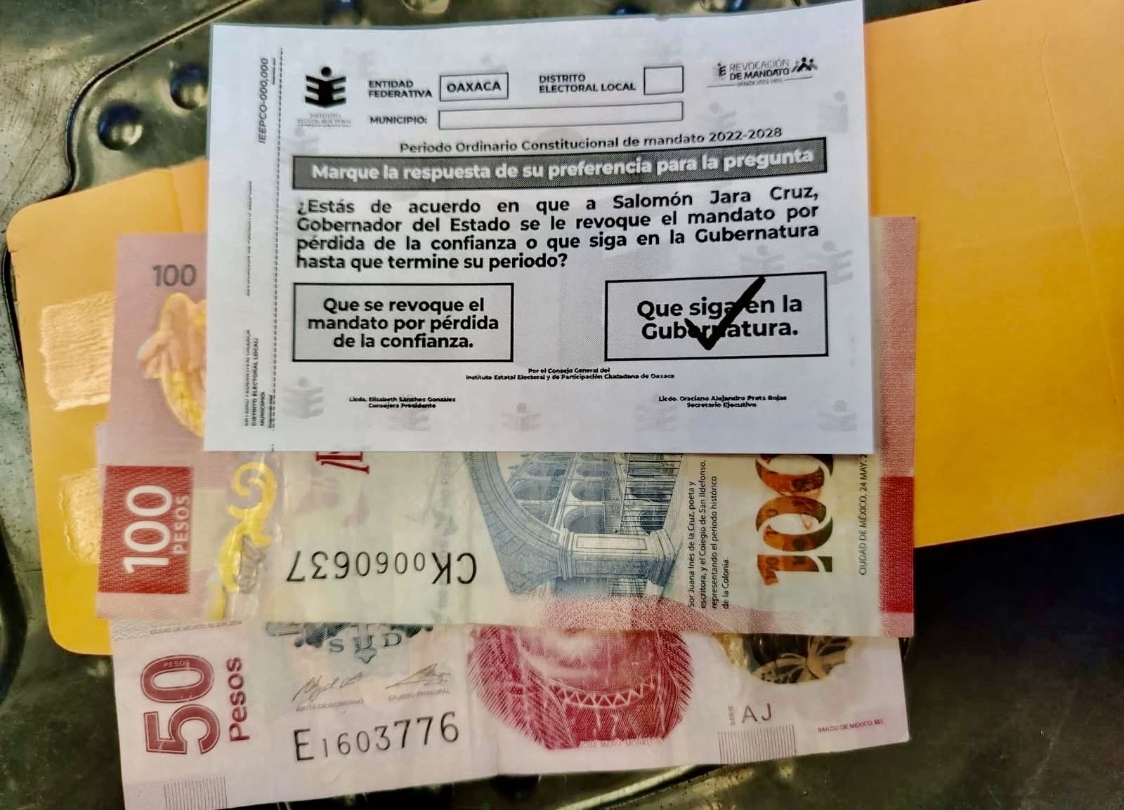 POLÍTICA EXPRÉS | * Revocación sin confianza: el mensaje incómodo que Oaxaca le envió a Salomón Jara POLÍTICA EXPRÉS | * Revocación sin confianza: el mensaje incómodo que Oaxaca le envió a Salomón Jara