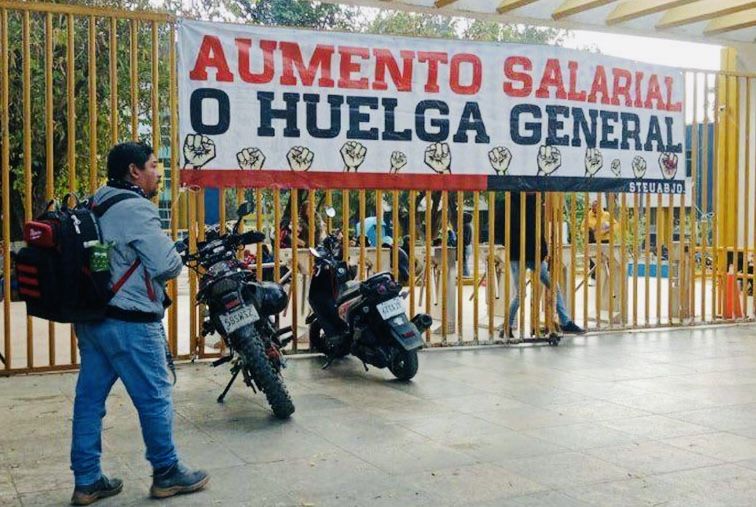 Continúa la huelga del STEUABJO ante falta de diálogo de las autoridades universitarias y estatales