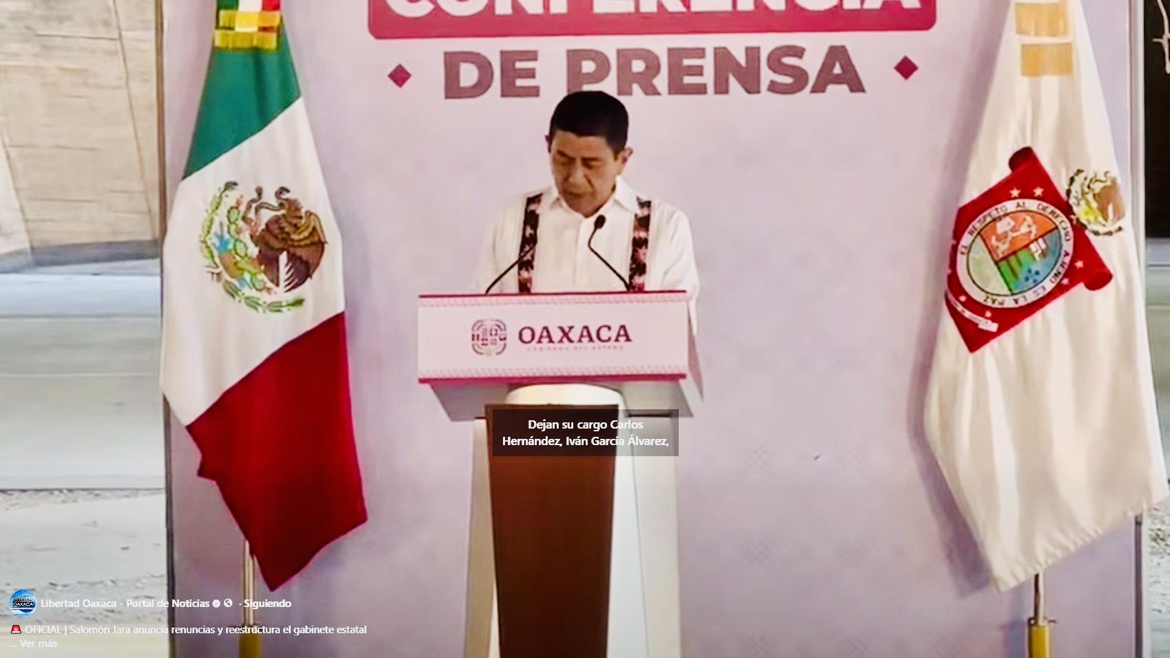 Cambios en gabinete de Jara: muchos movimientos, poca sustancia y un mensaje que no convence a Oaxaca