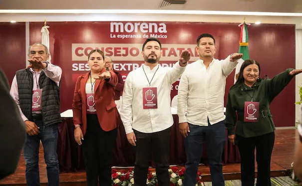 Jara impone en Morena Oaxaca a Velasco Armas como dirigente, sin consulta ni competencia interna