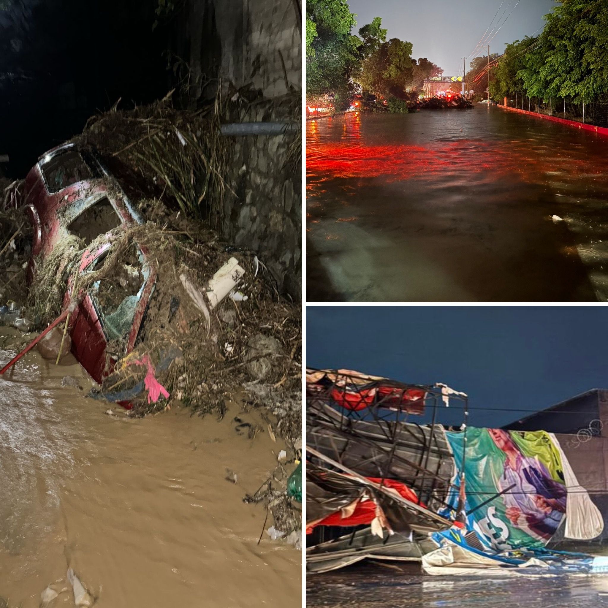 Tormenta eléctrica en Oaxaca de Juárez y municipios conurbados deja un muerto, inundaciones, árboles caídos y colonias sin electricidad