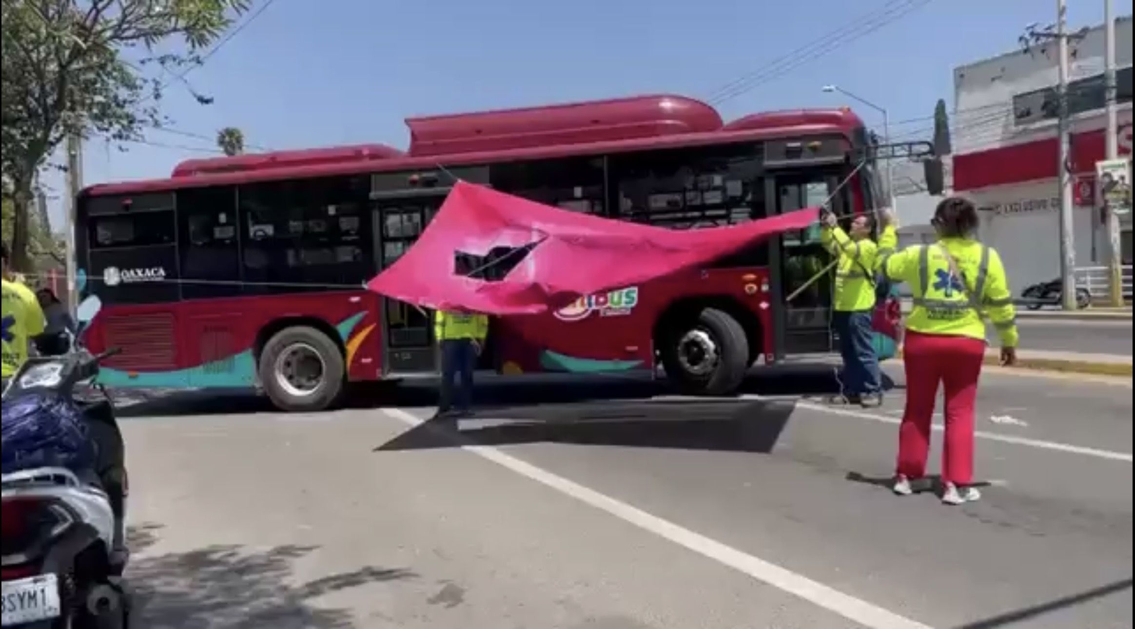 El PAAE Sección 22 retiene 12 unidades de BinniBus y bloquea tres puntos viales en #Oaxaca capital El PAAE Sección 22 retiene 12 unidades de BinniBus y bloquea tres puntos viales en #Oaxaca capital